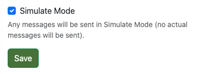 Simulate Mode