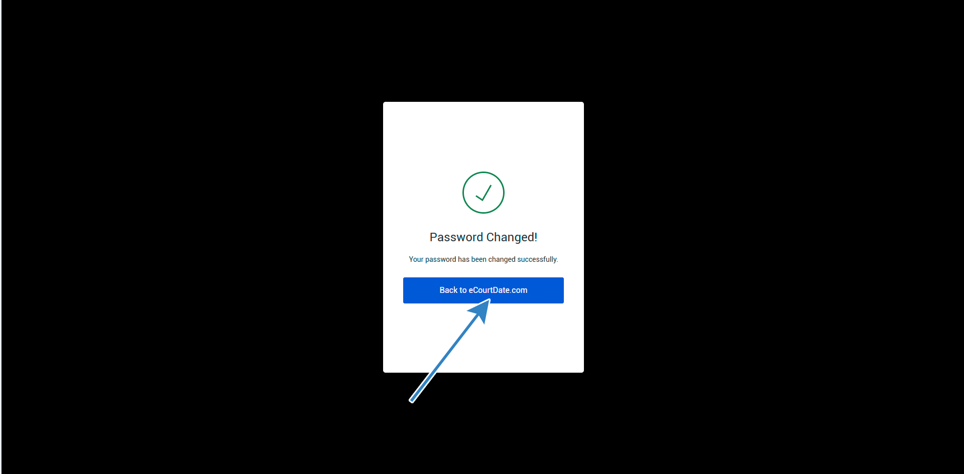 Password changed