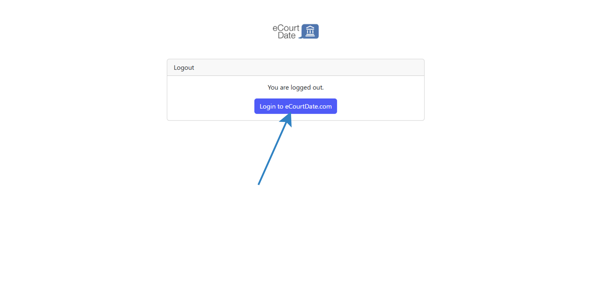 Login to eCourtDate