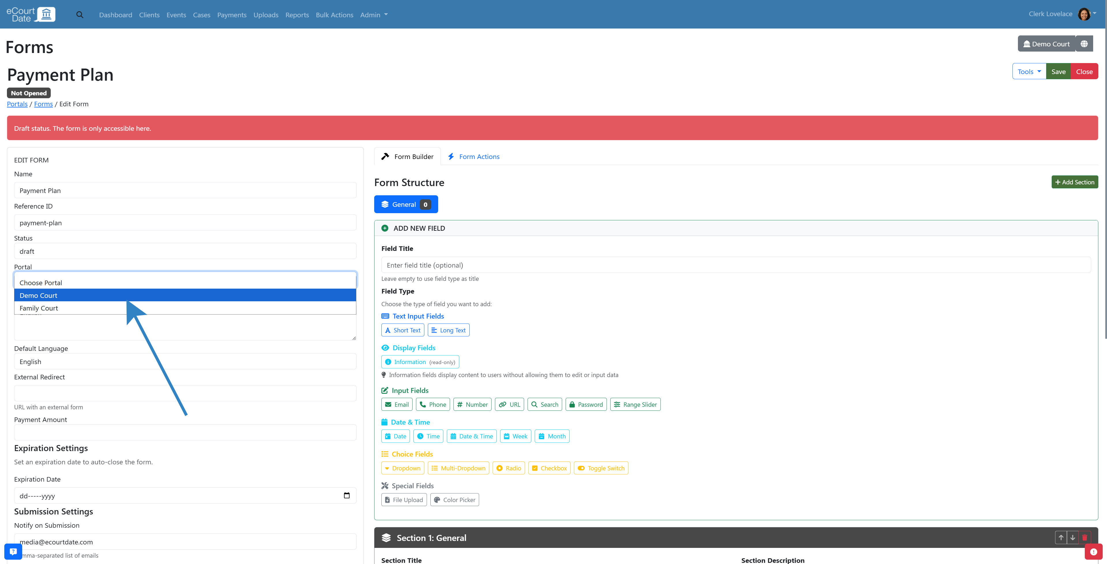 Select portal