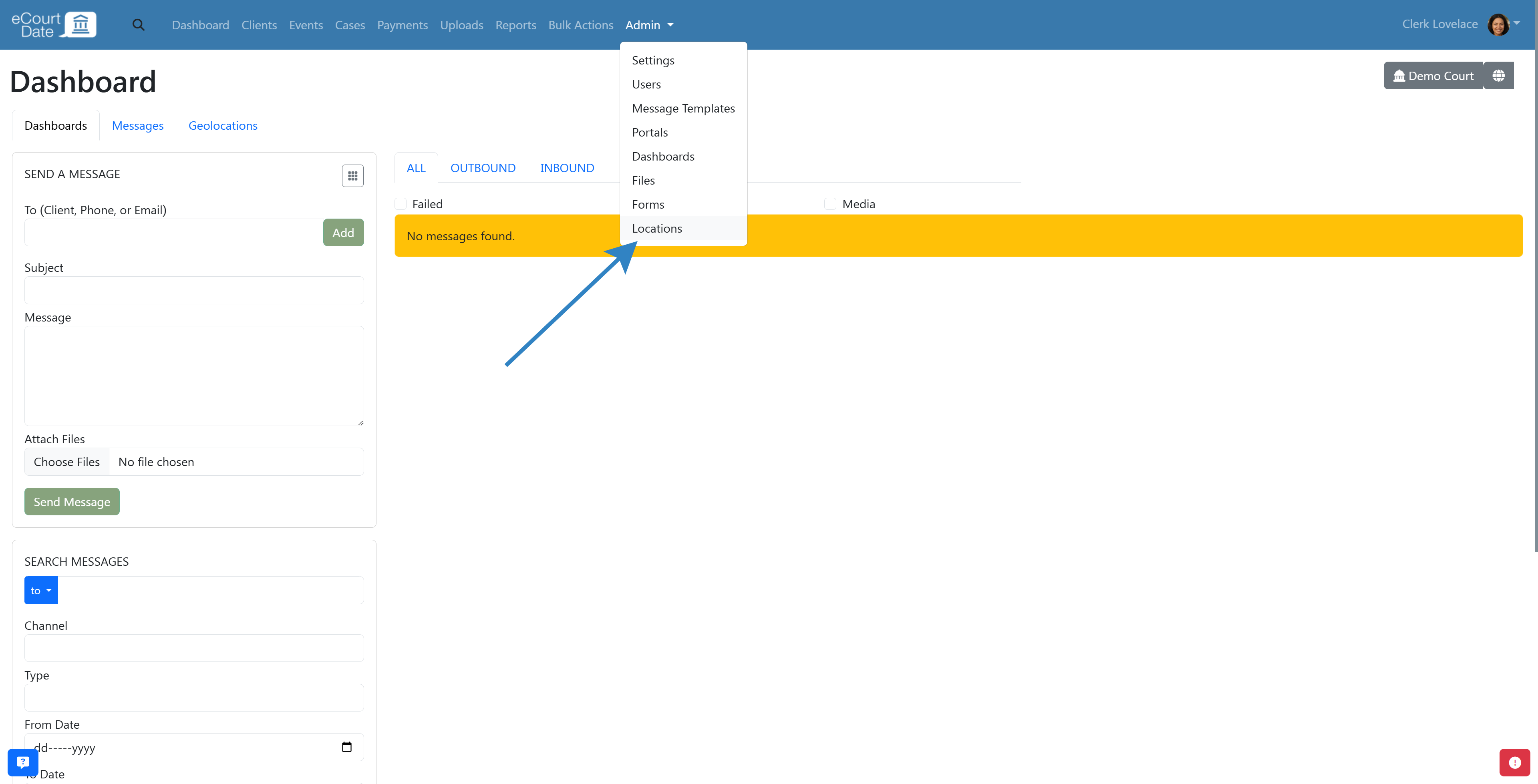 How to create location at location Page