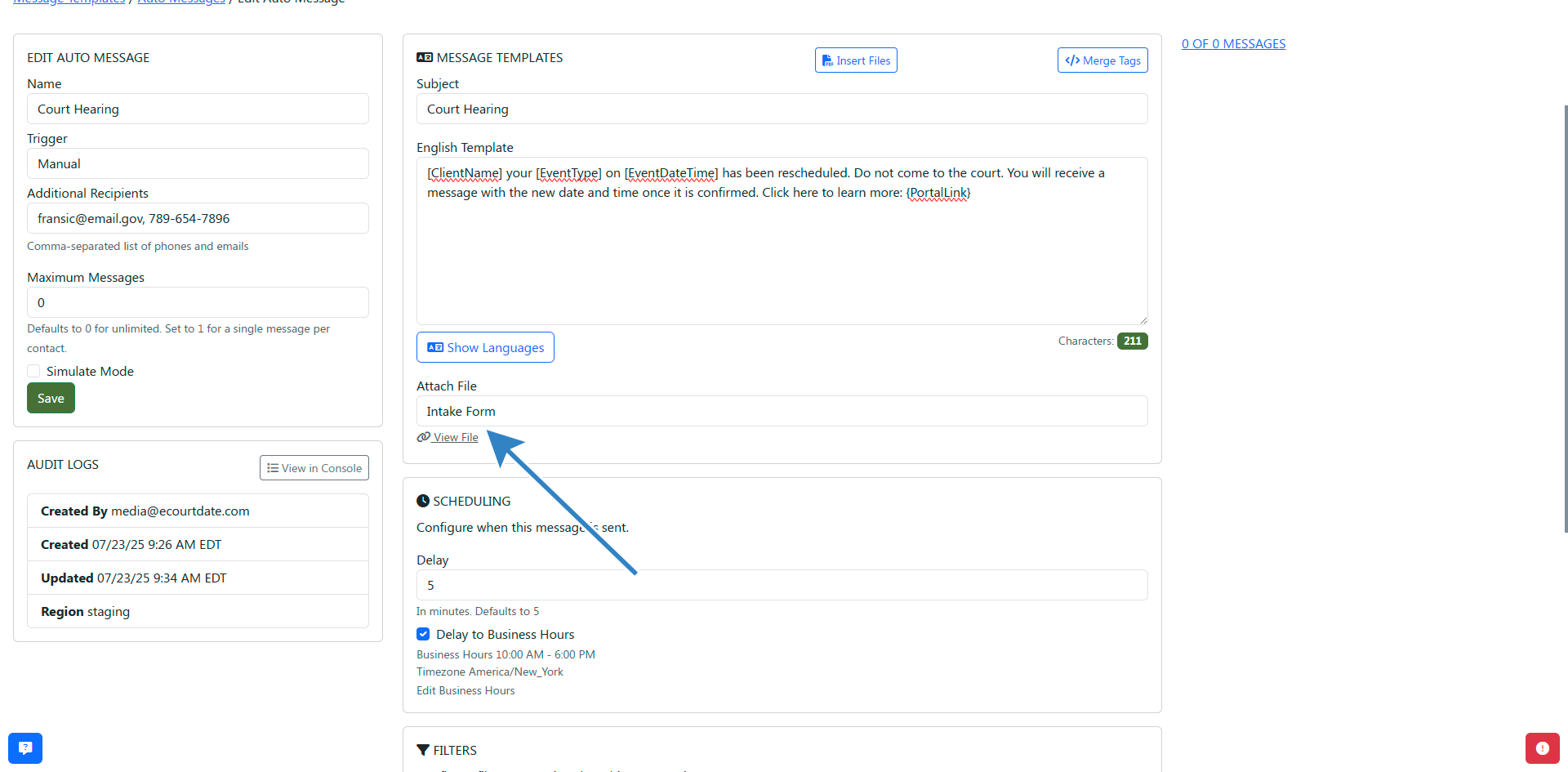 click the file you want to attach