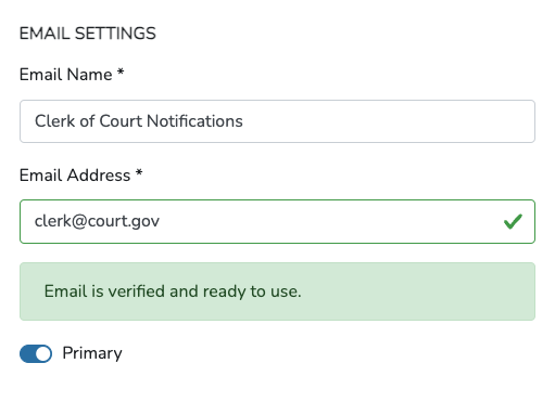 Agency Emails Verification Complete