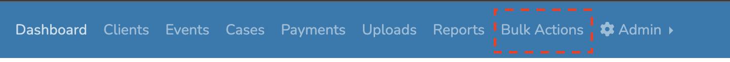main navbar bulk actions 