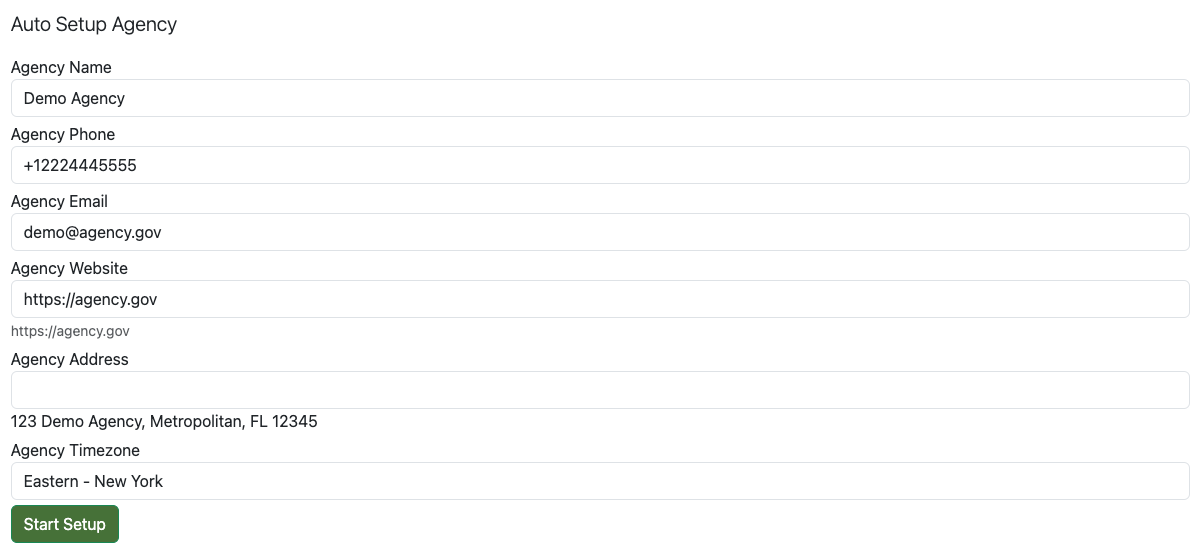 eCourtDate Agency Setup