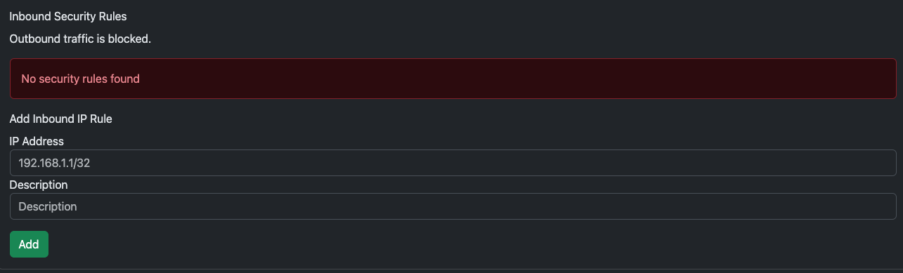 Add a new IP address