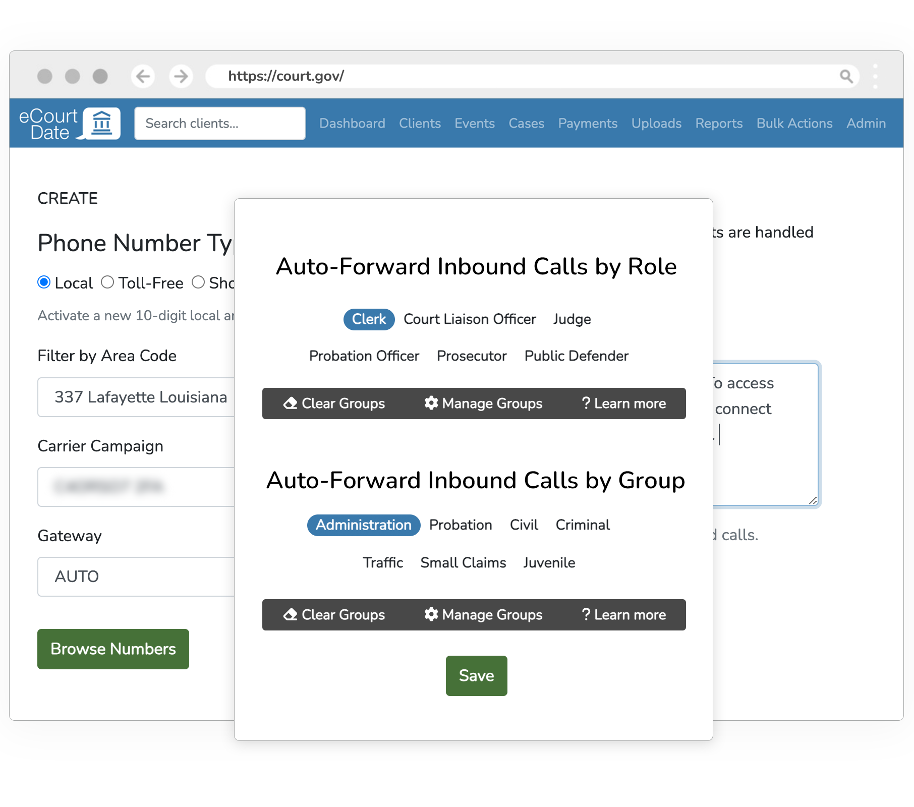 Assign Calls by Group and Role