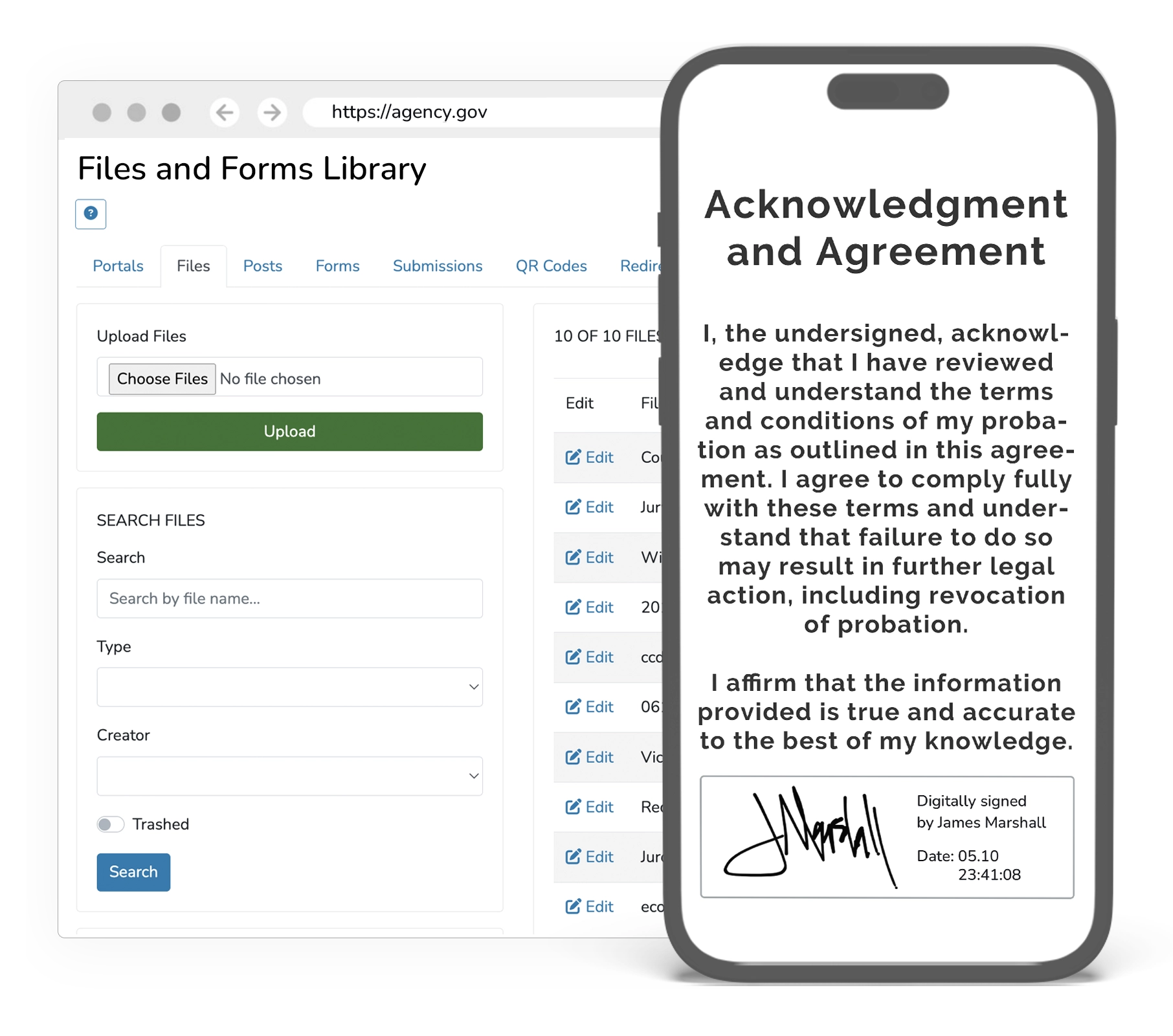 Location Files and Forms Library Use Case