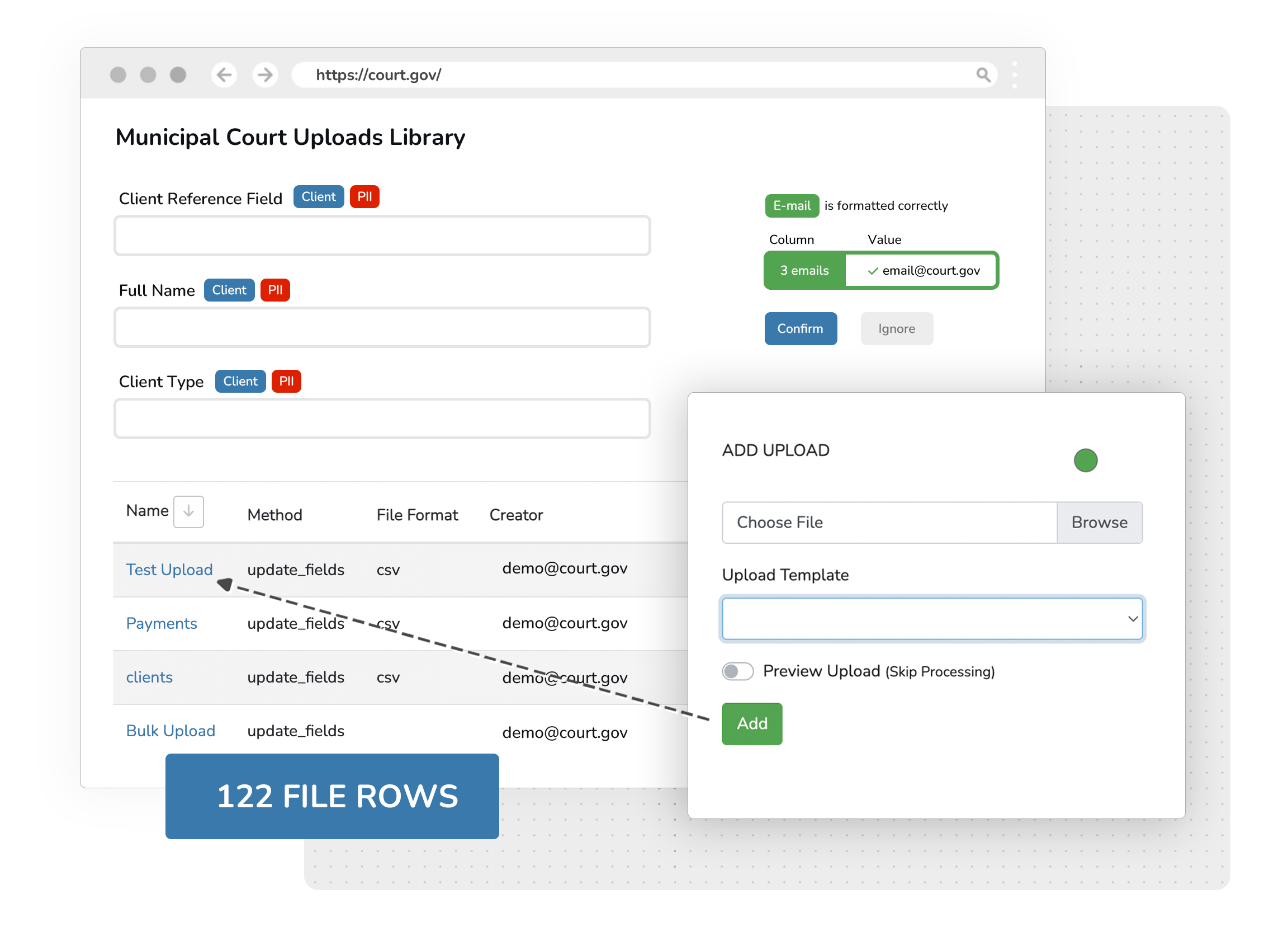 Flat File In-App Upload Editing