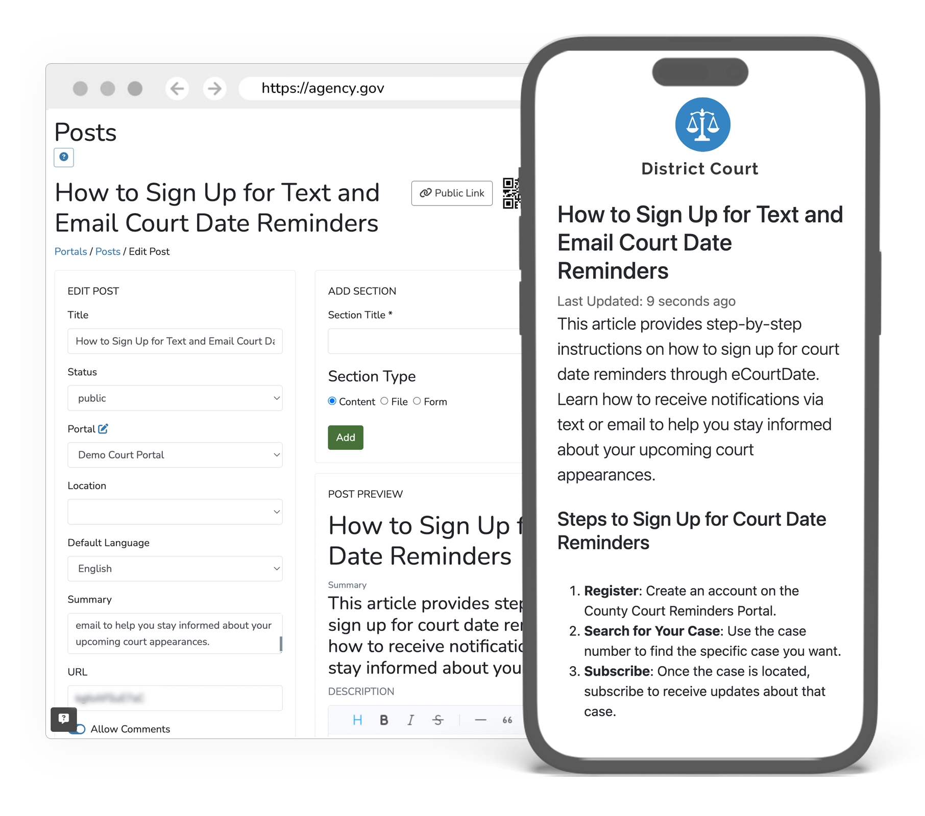 Web Portal Help Articles