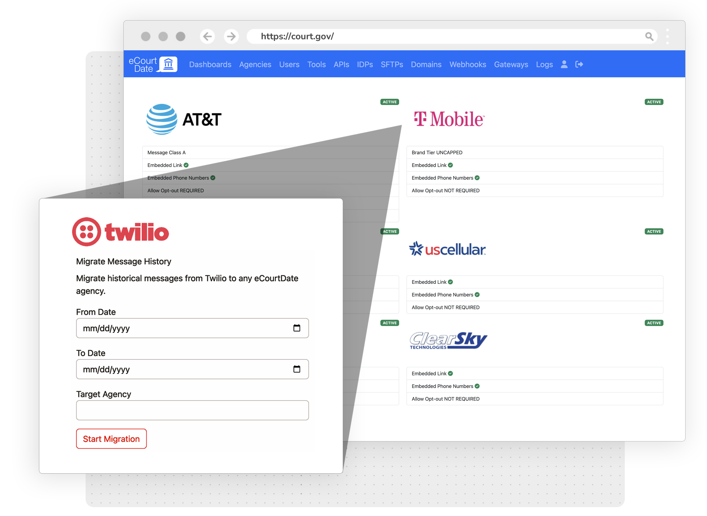 Migrate Twilio message history