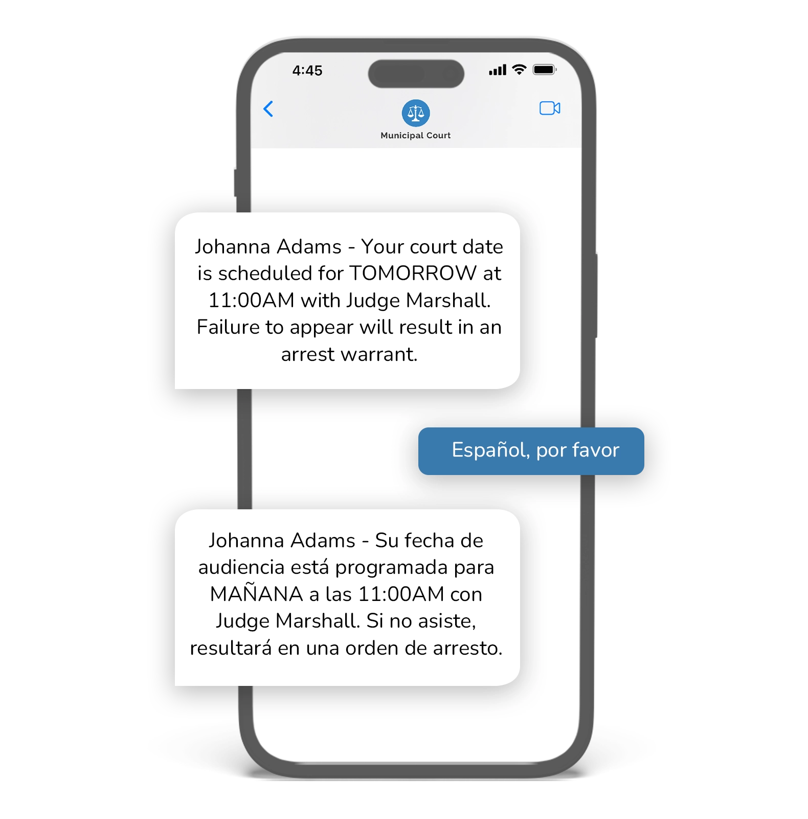 Demo of Multilingual Messaging