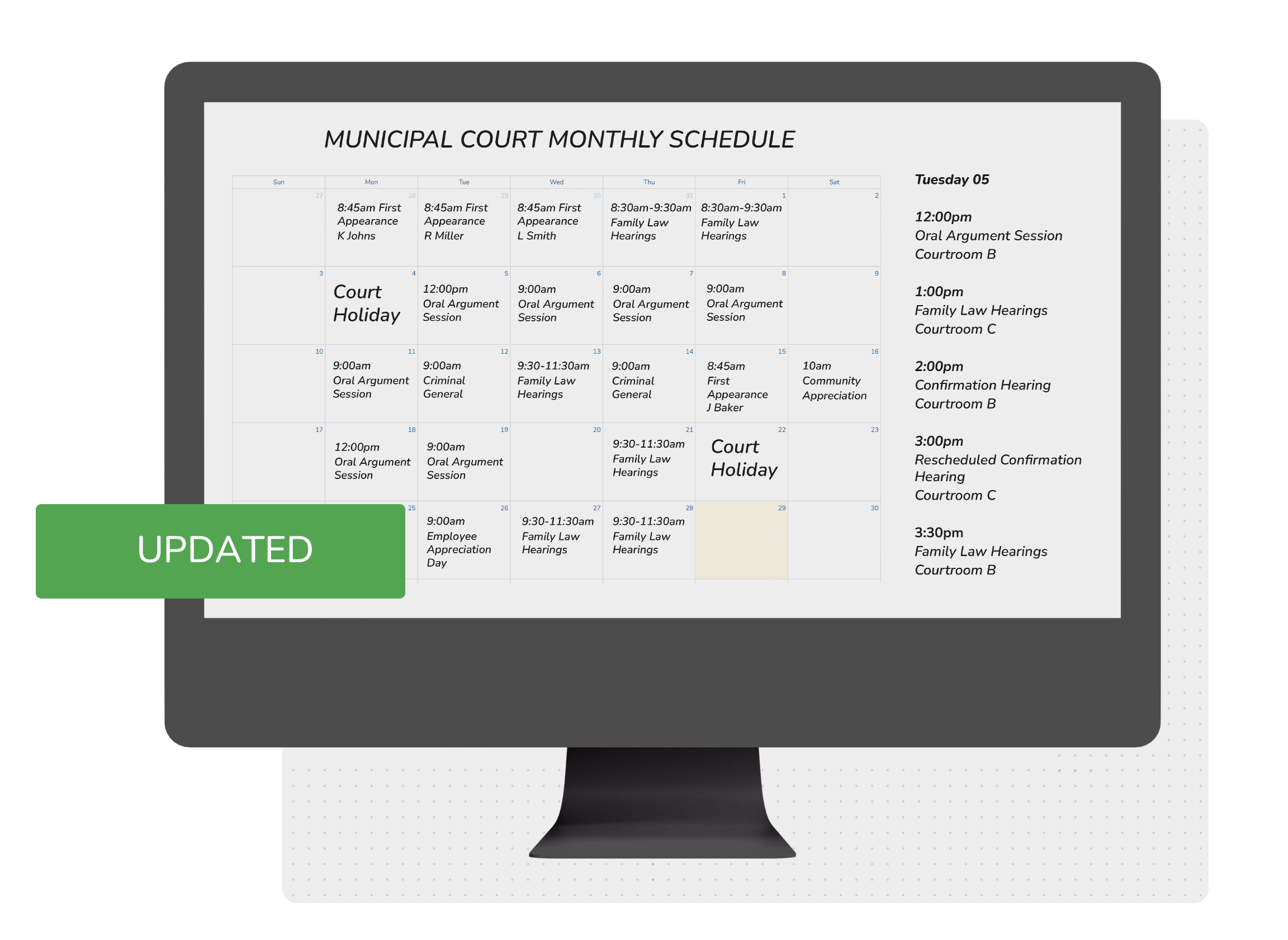 Integrate with existing calendar applicatons