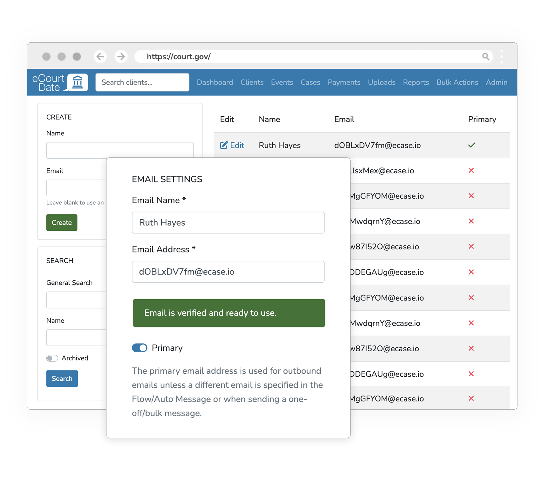Demo of Virtual Email Addresses