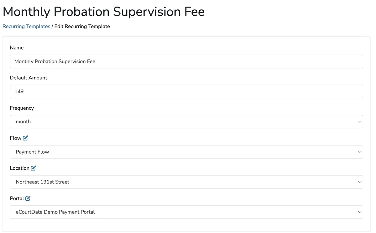 Demo Recurring Payment Templates