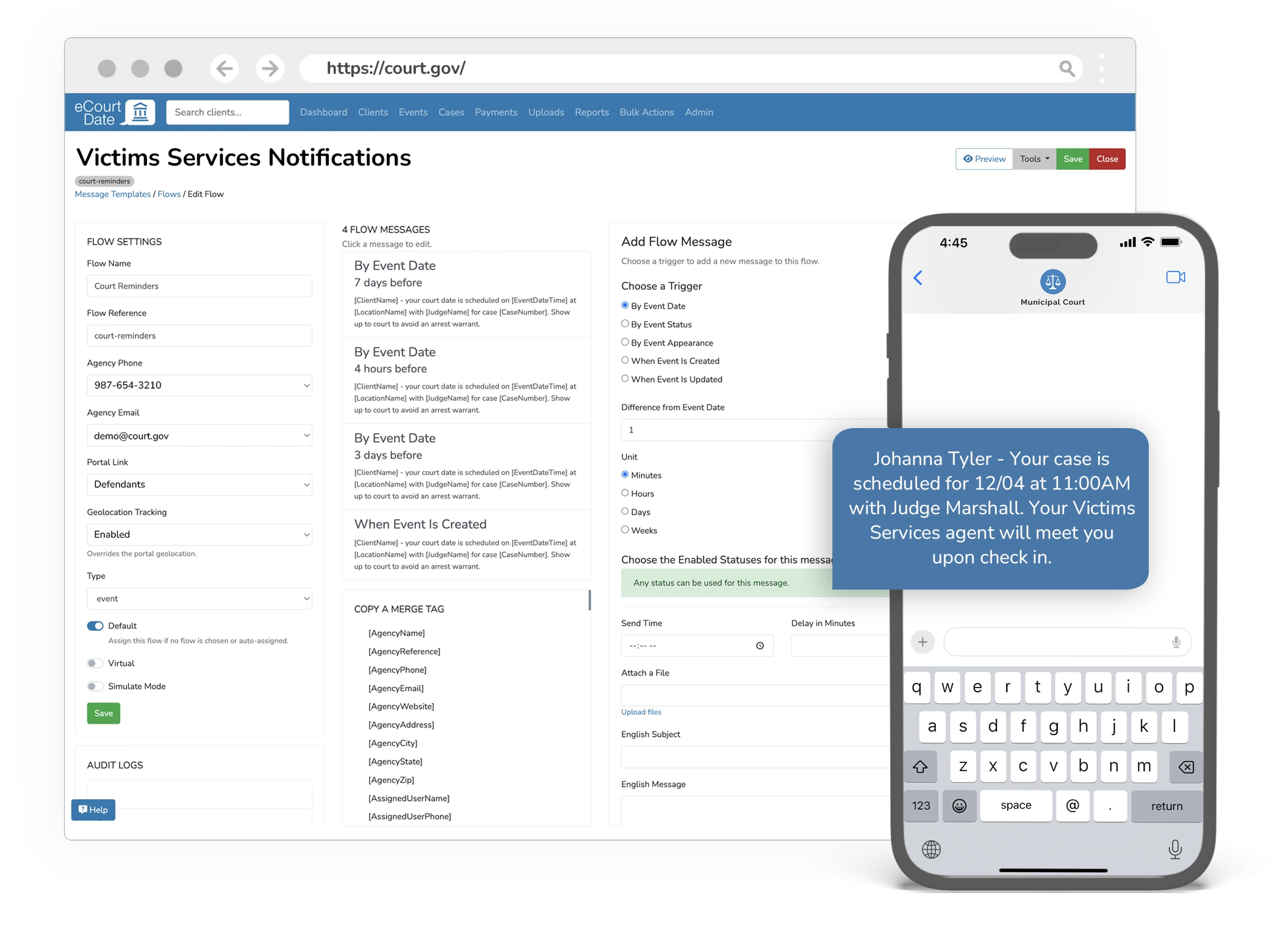 Victims Services Notifications